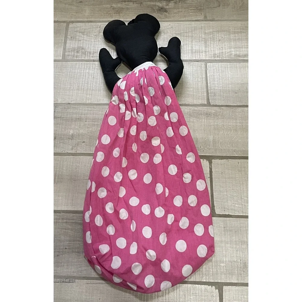 Vintage 80's Disney Minnie Mouse Hanging Diaper Holder Grocery Bag Holder Keeper